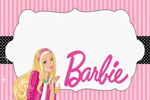 Convite De Aniversário Barbie Rosa Edite Online